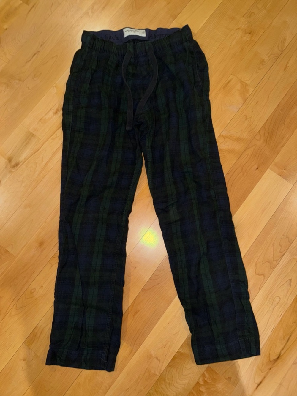 Abercrombie & Fitch XS green and blue plaid pajama pants
